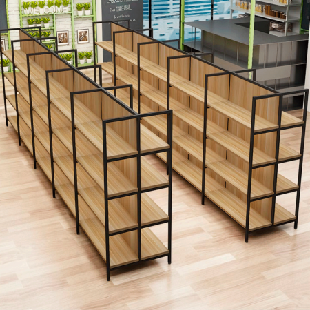 Estante Madera y Metálico