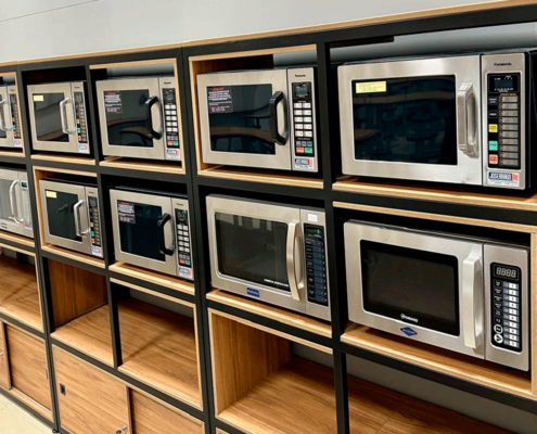 Estante mueble microondas